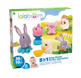 LALABOOM | Educatieve klikkralen boerderij - 25 st