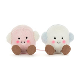 JELLYCAT | Amuseables knuffel marshmallow toastie - 9  x 16 x 6 cm