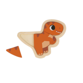 JANOD | Houten puzzel dino's - 2,3,4,5 st