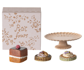 MAILEG | Poppenhuis cake & taartschaal - miniatuur