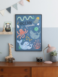 MICHELLE CARLSLUND | Poster Ocean animals