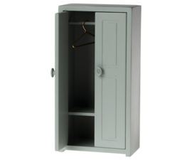 MAILEG | Poppenhuis houten kledingkast soft blue - muis