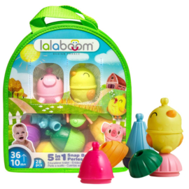 LALABOOM | Educatieve klikkralen boerderij - 28 st