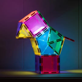CONNETIX TILES | Magnetische tegels - light up - 28 stuks