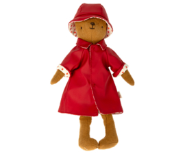 MAILEG | Teddy kleding - regenjas & hoed rood - moeder