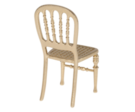 MAILEG | Poppenhuis gouden stoel - muis