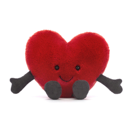JELLYCAT | Amuseable Knuffel Hart - Red Heart - 11 x 13 cm