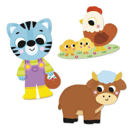 JANOD | Stickers boerderijdieren - 50 stuks