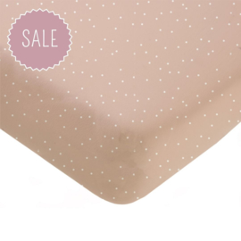 MIES & CO BABYLIFESTYLE | ledikant hoeslaken Adorable Dots Sweet Pink - 60x120 cm