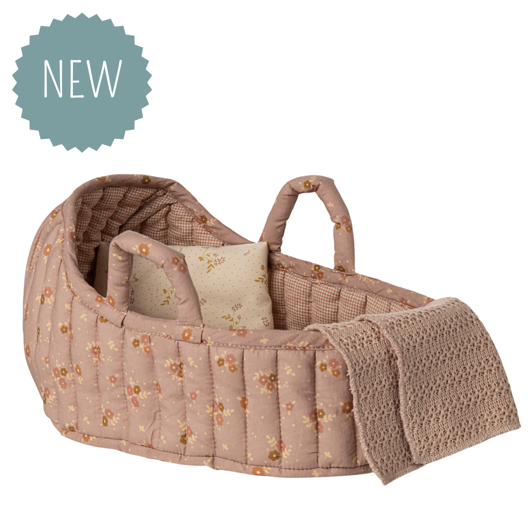 MAILEG | Poppenreiswieg roze - 17 x 29 cm