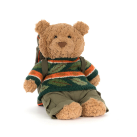 JELLYCAT | Knuffel beer Bartholomew hiking - 26 x 12 x 8 cm