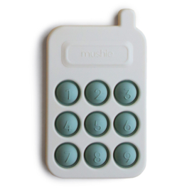 MUSHIE | Baby speelgoed telefoon - Phone Press Toys Cambridge Blue