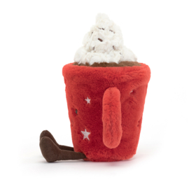 JELLYCAT | Amuseable Knuffel Beker Warme Chocolademelk - Hot Chocolate - 19 x 9 cm