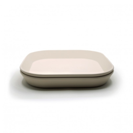 MUSHIE | Bord vierkant ivoor wit  (2st) - Square Dinnerware Plates Ivory