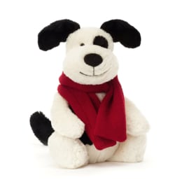 JELLYCAT | Knuffel Bashful Hond & Sjaal - 31 x 12 cm