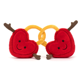 JELLYCAT | Amuseables knuffel liefdesslotjes Val & Tina - 15 x 22 x 4 cm
