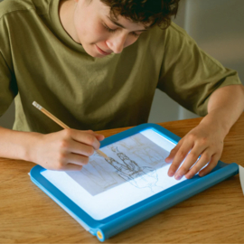 KIDYWOLF | Tekenbord tweezijdig kidydraw pro - blauw