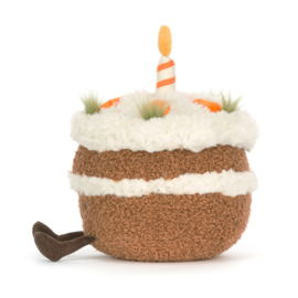 JELLYCAT | Amuseables knuffel carrot cake - 15 x 15 x 14 cm