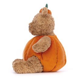 JELLYCAT | Knuffel Beer Bartholomew Pompoen - large - 36 x 21 cm