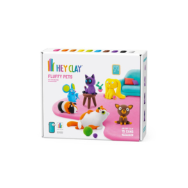 HEY CLAY | Boetseerklei fluffy pets - 5 figuren