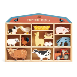 TENDER LEAF TOYS | Houten boerderijdieren set