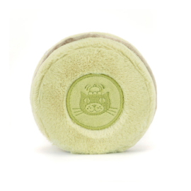 JELLYCAT | Amuseables knuffel macaron pistache - 12 x 10 x 5 cm