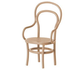 MAILEG | Poppenhuis vintage stoel dark powder - muis