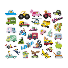 JANOD | Stickers voertuigen - 200 stuks