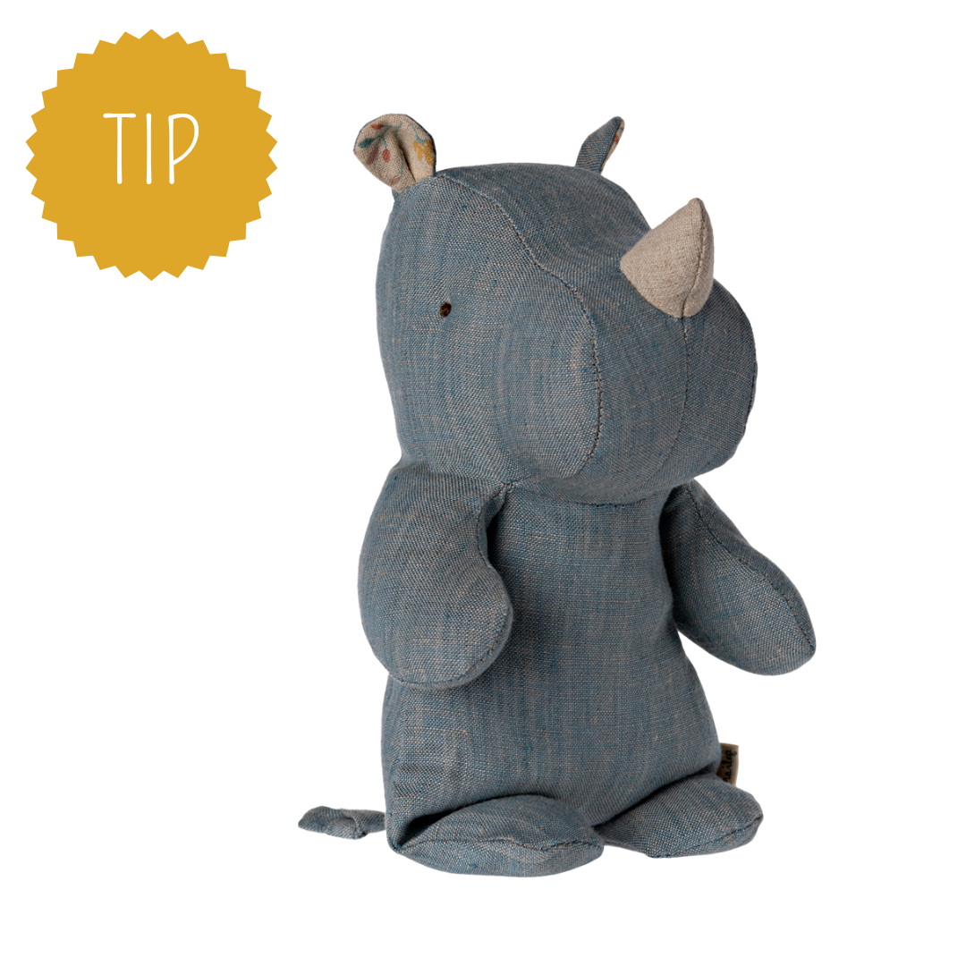 MAILEG | Knuffel neushoorn - 23 cm