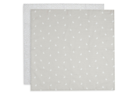 JOLLEIN | Hydrofiele multidoek 70x70 cm - Dotted  & Rabbit GOTS (2pack)