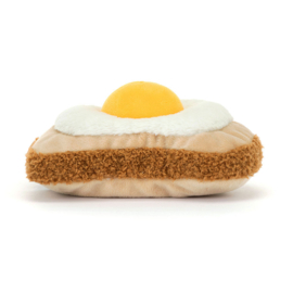 JELLYCAT | Amuseables knuffel broodje spiegelei -12x 16 x 12 cm