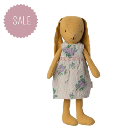 MAILEG | Konijn geel met bloemen jurk - size 2 - 24 cm