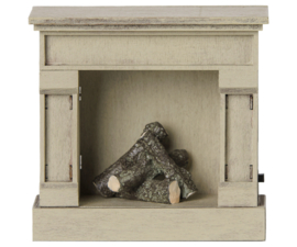 MAILEG | Poppenhuis Openhaard Off White - muis