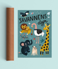 MICHELLE CARLSLUND | Poster Savannah animals