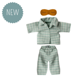MAILEG | Muis kleding - pyjama mint/zand - vader