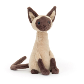 JELLYCAT | Knuffelkat Siamees - Iris Siamese Cat - 27 x 12 cm