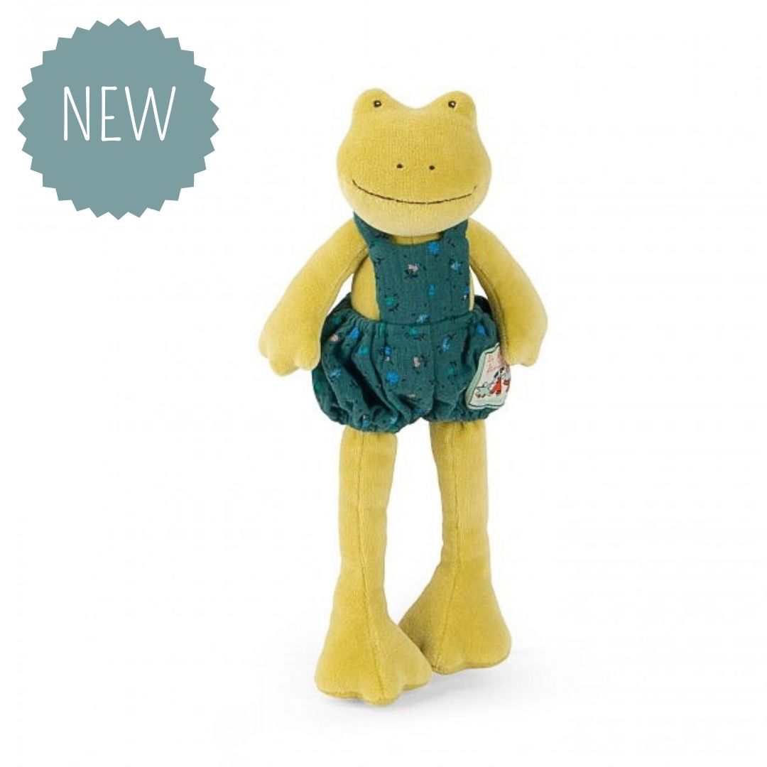 MOULIN ROTY | Knuffel kikker Perlette - La grande famille - 23 cm