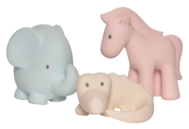 TIKIRI TOYS | Marshmallow bijt- en bad speelgoed (set 3 diertjes)