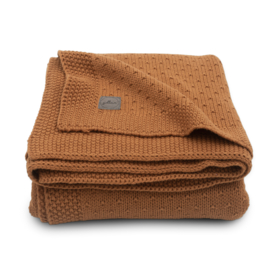 JOLLEIN | Ledikant deken Bliss knit 100x150 cm - Caramel