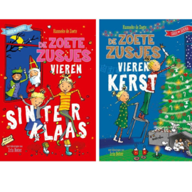 KINDERBOEK | De Zoete Zusjes vieren Sinterklaas & Kerst - omkeerboek