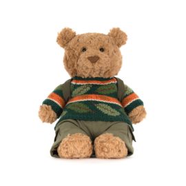 JELLYCAT | Knuffel beer Bartholomew hiking - 26 x 12 x 8 cm