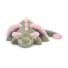 JELLYCAT | Knuffel draak Malachy - 12 x 14 x 50 cm