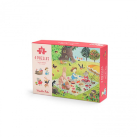 MOULIN ROTY | Puzzel vier seizoenen - la grande famille - 4 x 12st
