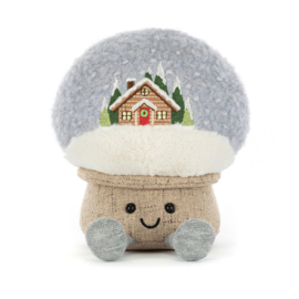 JELLYCAT | Amuseables knuffel sneeuwbol - 20  x 13 x 10 cm