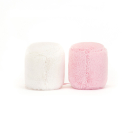 JELLYCAT | Amuseable Marshmallow roze en wit - 9 cm