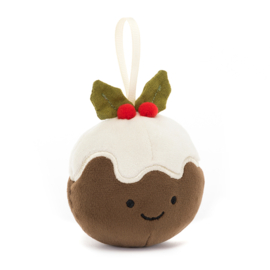 JELLYCAT |  Knuffel Festive Folly Christmas Pudding - 7 cm