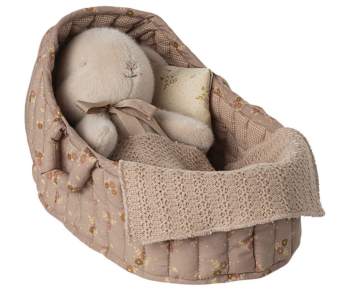 MAILEG | Poppenreiswieg roze - 17 x 29 cm