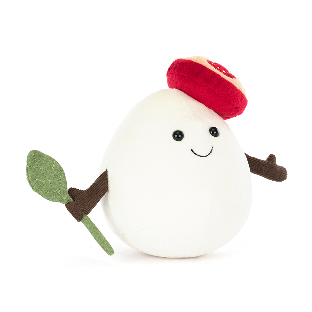 JELLYCAT | Amuseables knuffel mozzarella - 14 x10 x 9 cm