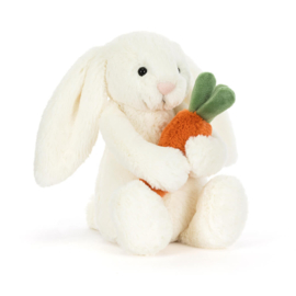 JELLYCAT | Bashful knuffel konijn met wortel - 18 x 9 x 8 cm