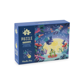 MOULIN ROTY |  Puzzel glow in the dark - La mara aux grenouilles